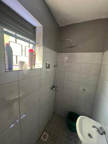 Koupelna v ubytování Vine suites