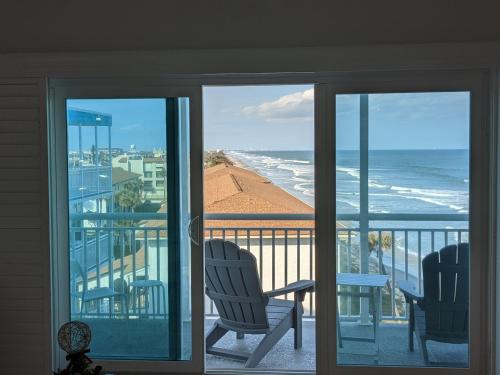 a view of the ocean from a balcony at Oceanfront 2Br-2B in Satellite Beach - Ocean Views in Satellite Beach