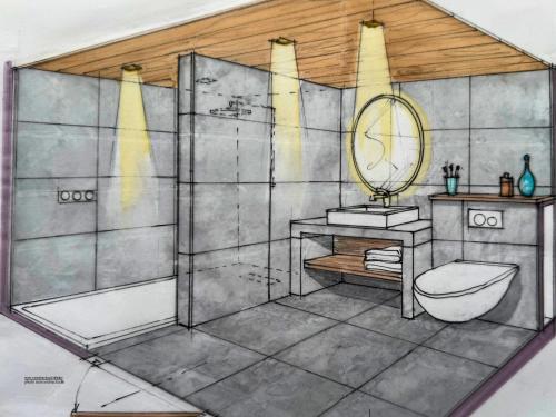 O baie la Le CAIRNE Chalet Residence