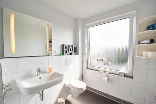 Ένα μπάνιο στο Nordsee Apartments