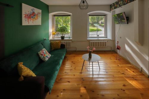 Posezení v ubytování Pod Papugami