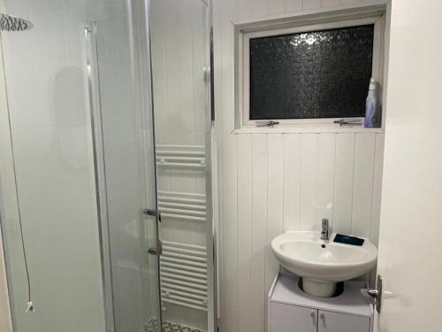 Et badeværelse på Woodfarm House