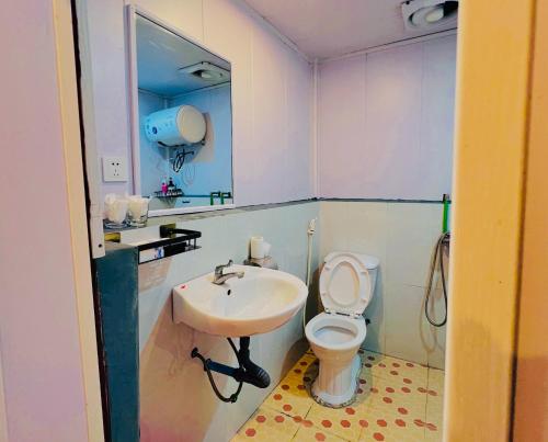 Koupelna v ubytování Umi Resort 菩提有米