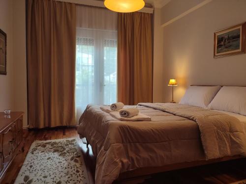 Postel nebo postele na pokoji v ubytování Mountain View Apartment