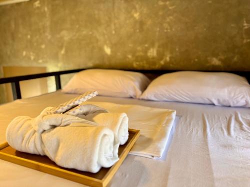 Ένα ή περισσότερα κρεβάτια σε δωμάτιο στο LoftVibes San Juan-Unit 4