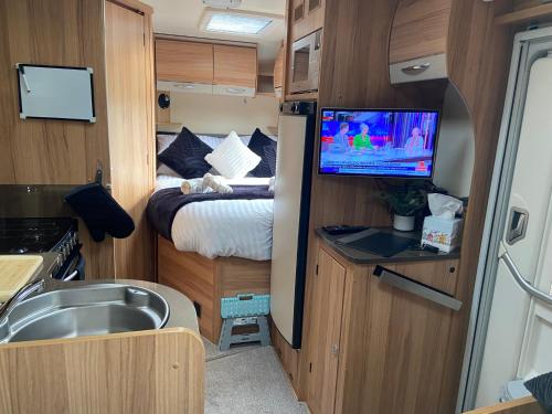 Voodi või voodid majutusasutuse Hyssington Heights toas