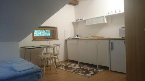 Kuchyňa alebo kuchynka v ubytovaní Studio Pohoda Na Razcesti Cingov Slovensky Raj