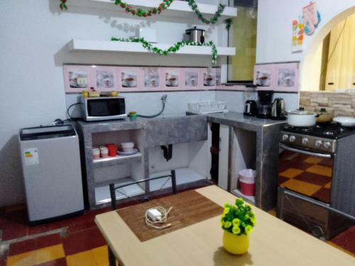 Nhà bếp/bếp nhỏ tại Salerno