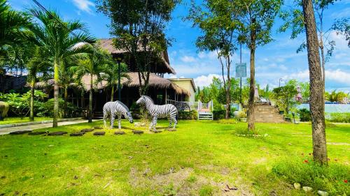 Zahrada ubytování V-Relaxing Resort