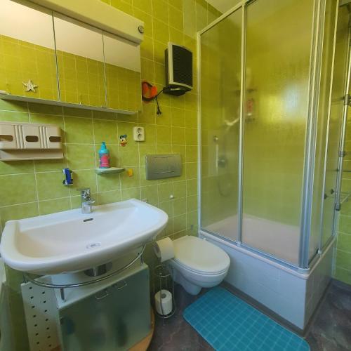 Koupelna v ubytování Ferienhaus Familie Sterner