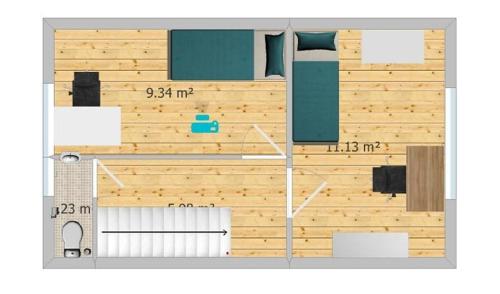 Κάτοψη του Charmantes Reihenhaus am Alsterlauf