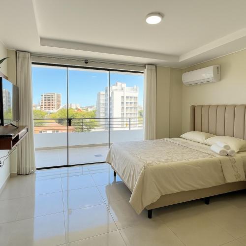 Charming Studio with Terrace in Equipetrol