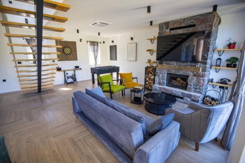 Χώρος καθιστικού στο Silver House - Home away from home