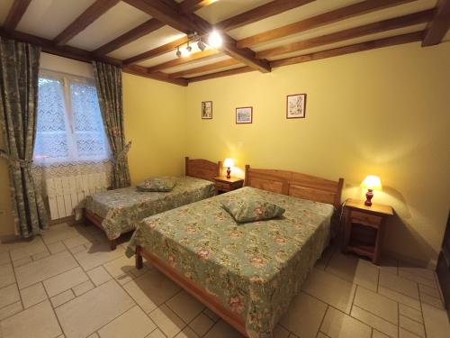 Voodi või voodid majutusasutuse Gite La Dem'Eure à Soy toas