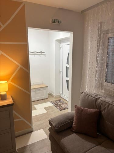 Χώρος καθιστικού στο Apartman Luna