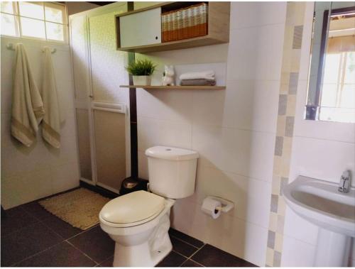 Koupelna v ubytování Tu paraíso frente al mar te espera en Santa Verónica