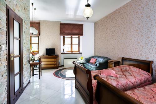 Χώρος καθιστικού στο Apartamenty Magia