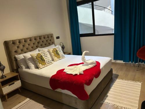 Voodi või voodid majutusasutuse Guéliz Horizon - Central Apartment in Miramas2 toas