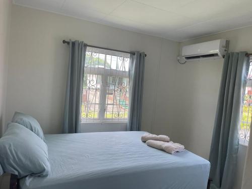 Postel nebo postele na pokoji v ubytování Pams Lodge Barbados