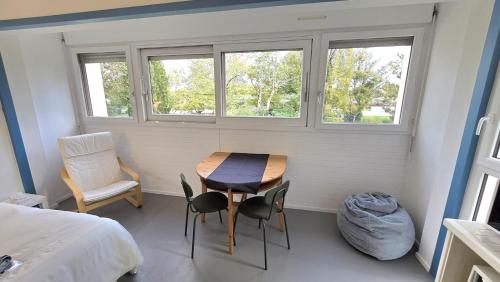 Χώρος καθιστικού στο Studio Lumineux 1pers