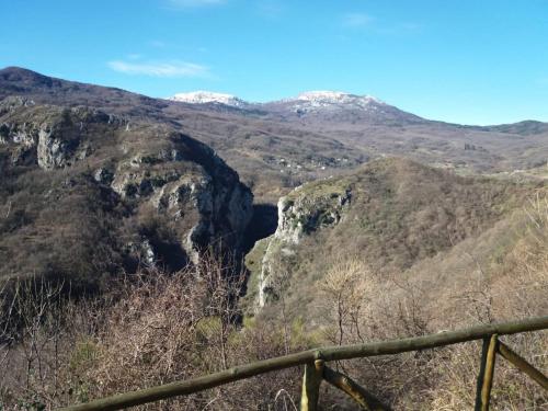 a view of a canyon in the mountains at B&B Da GIOVANNI in Masseria di Rusciano