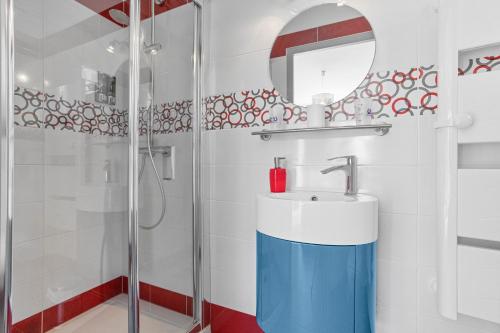 Koupelna v ubytování La vue des Anges