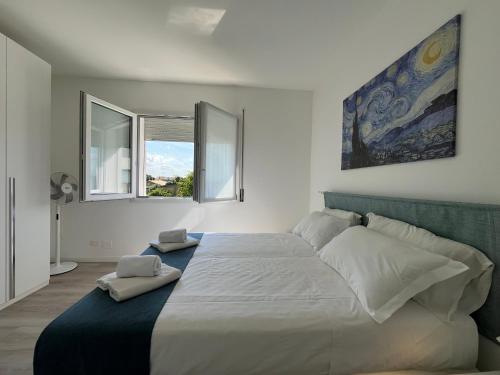 Postel nebo postele na pokoji v ubytování Campodarsego Central Apartment