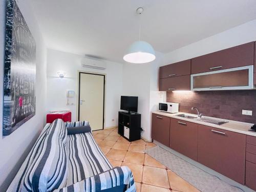 Kuchyň nebo kuchyňský kout v ubytování Tito Speri-Flexrent Immobiliare Abissinia