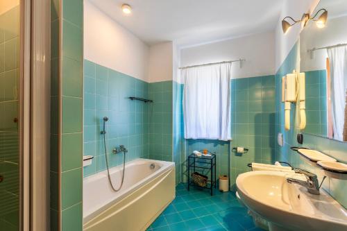 Koupelna v ubytování Villa Collevento