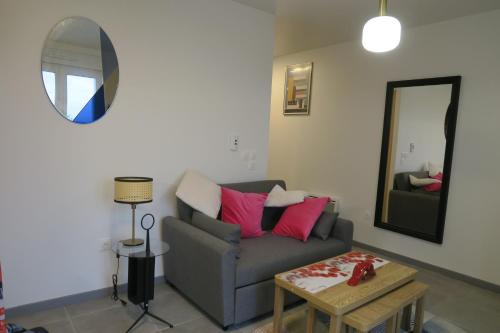 Posezení v ubytování Appartement Cosy & Chaleureux