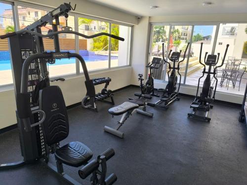 Γυμναστήριο ή/και όργανα γυμναστικής στο RIKI R Boca del Mar III Apartment 406