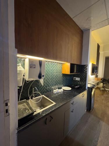 Kuchyň nebo kuchyňský kout v ubytování Heavenly stays