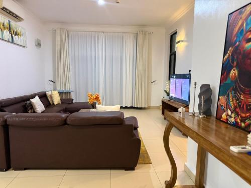 Μια τηλεόραση ή/και κέντρο ψυχαγωγίας στο Elles Residence -Sweet & Serene