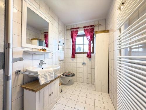 Koupelna v ubytování Landhaus Steibis - Hochgrat