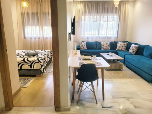 Posezení v ubytování Studio Luxe Nouaceur