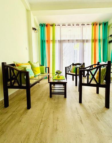 Posezení v ubytování Dinewa Apartment