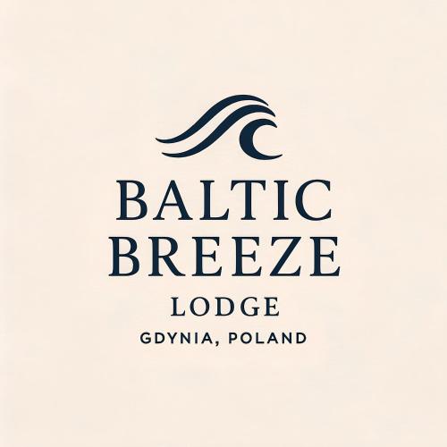 a logo for a baltic freeze lodge at Baltic Breeze Lodge in Gdynia