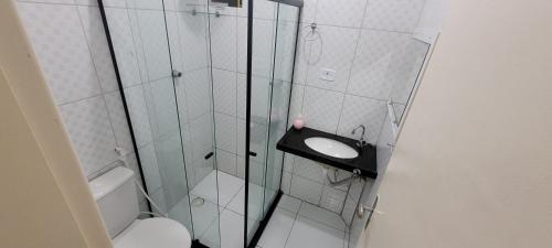 Koupelna v ubytování Residencial Portal da Praia