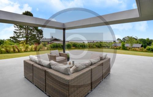 Χώρος καθιστικού στο Beautiful Home In Knebel With Sauna