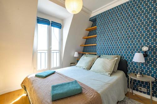 Posteľ alebo postele v izbe v ubytovaní 6 Guest Flat - Martyrs