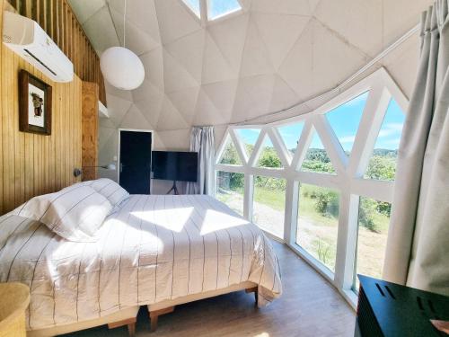 Postel nebo postele na pokoji v ubytování Sierra Pacífica