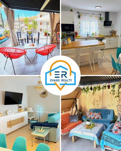 Evans Realty CM Terraza magnífica y piscina