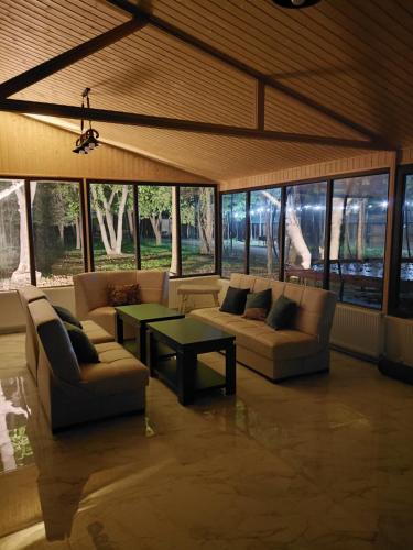 Χώρος καθιστικού στο HOTEL RANCHO UPLISTSIKHE სასტუმრო რანჩო უიფლისციხე