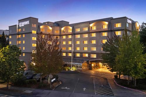a rendering of a hotel with a parking lot at Eastgate Hotel - BW Signature Collection in Bellevue