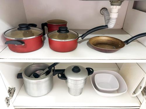 Η κουζίνα ή μικρή κουζίνα στο I-55 - Studio na Jatiúca