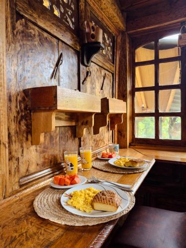 Jídlo v prázdninového domu nebo okolí