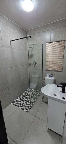 Koupelna v ubytování Apartment Near Amajuba Mall