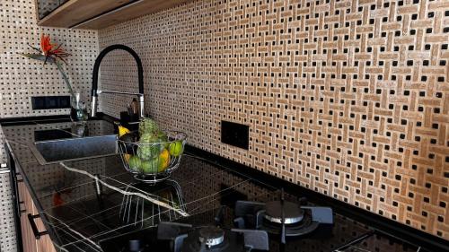 Kuchyň nebo kuchyňský kout v ubytování Jacaranda