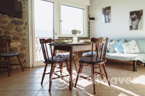 Χώρος καθιστικού στο La casa di Maurizio