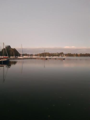a large body of water with boats in it at Beautiful cocooning apartment in La Chapelle-sur-Erdre